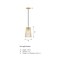 Designers Fountain Liana 60 Watt 1-Light Brushed Gold Glam Pendant Light with Wire Cage Shade D328M-6PA-BG - alternate 7